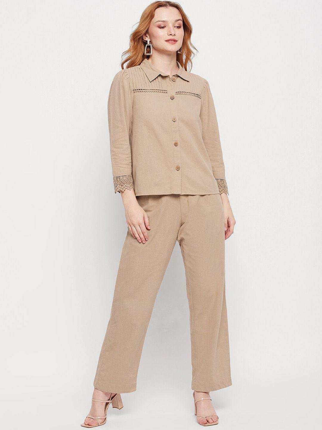 delan pure cotton shirt with trousers