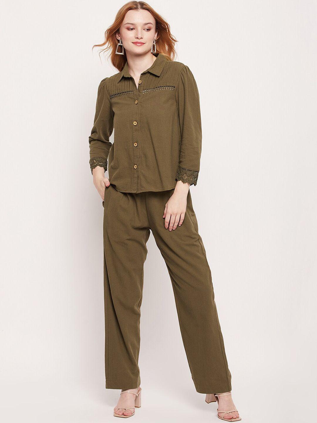 delan pure cotton shirt with trousers