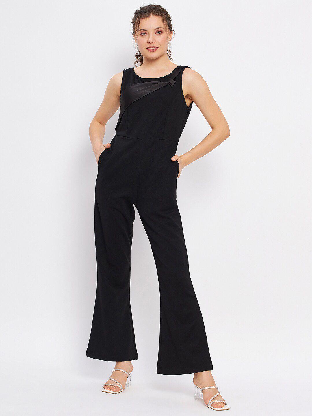 delan round neck sleeveless jumpsuit