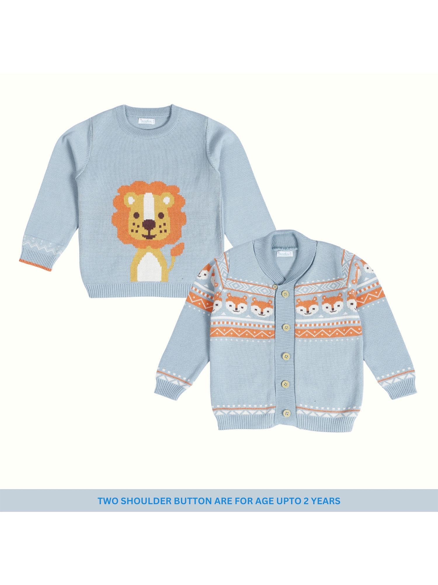 delighted lion sunny fox 2 sweaters (set of 2)