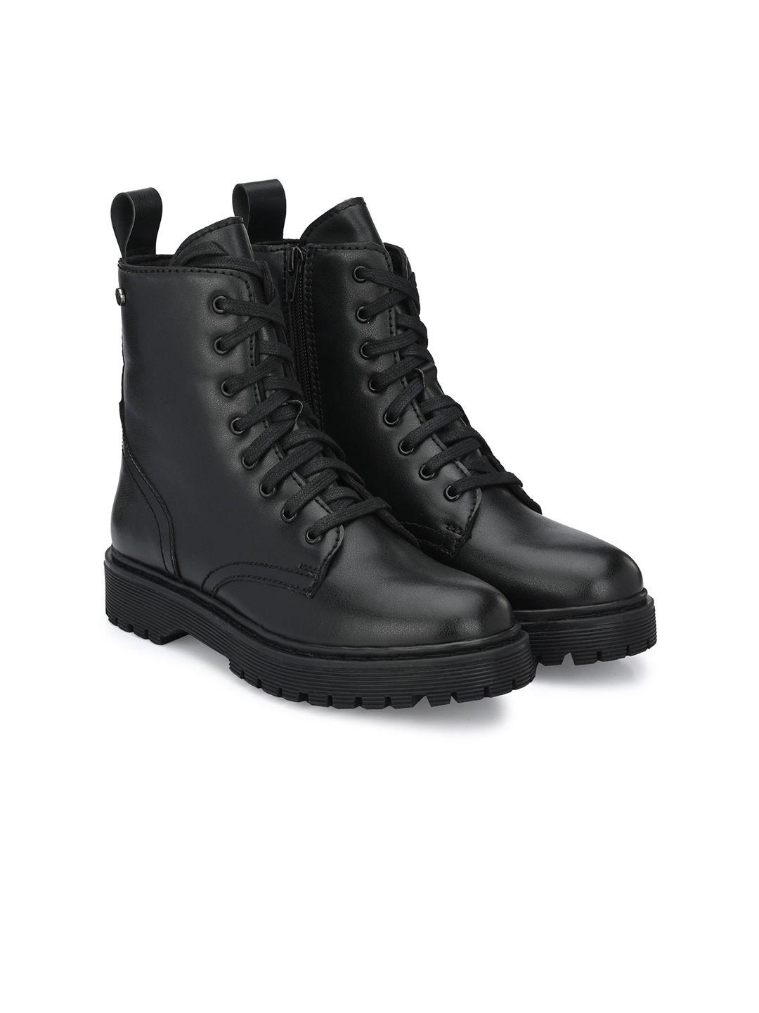 delize men high-top derby boots casual boots