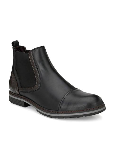 delize black chelsea boots