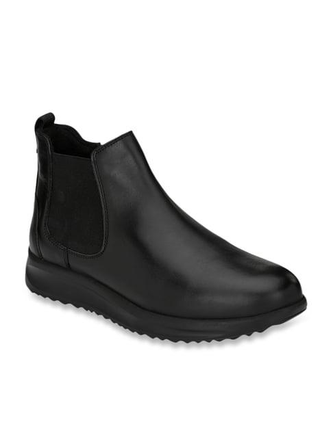 delize men's black casual boots