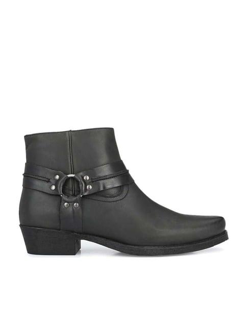 delize men's black casual boots