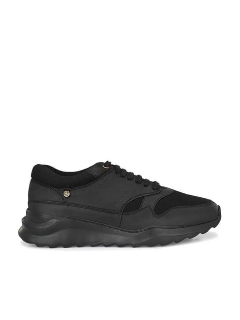 delize men's black casual sneakers