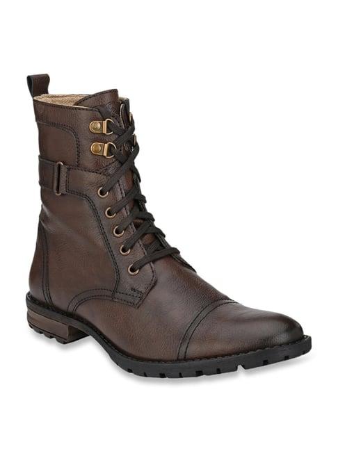 delize men's brown biker boots