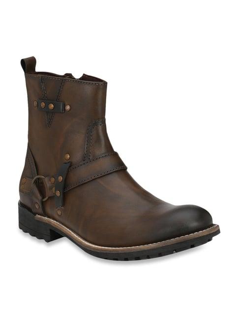 delize men's brown casual boots