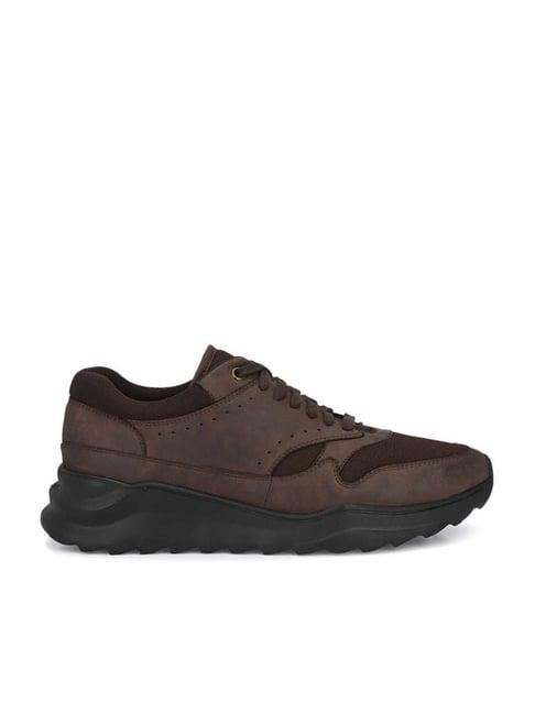 delize men's brown casual sneakers