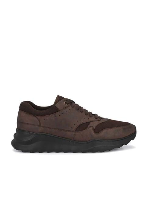 delize men's brown casual sneakers