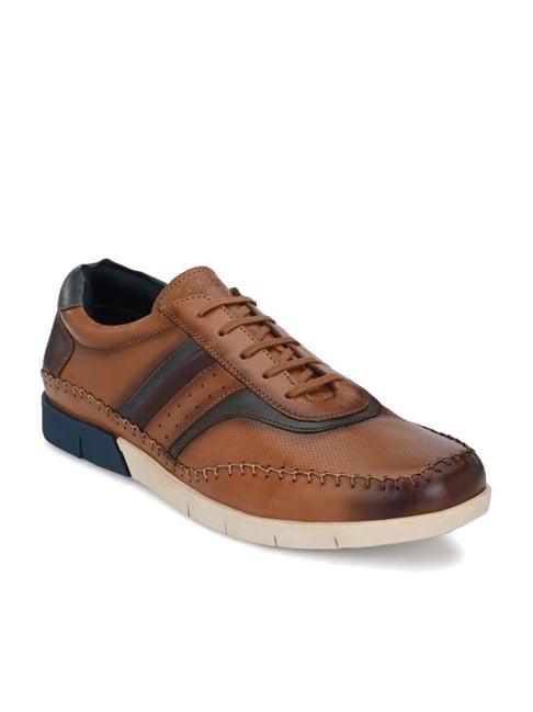 delize men's tan casual sneakers