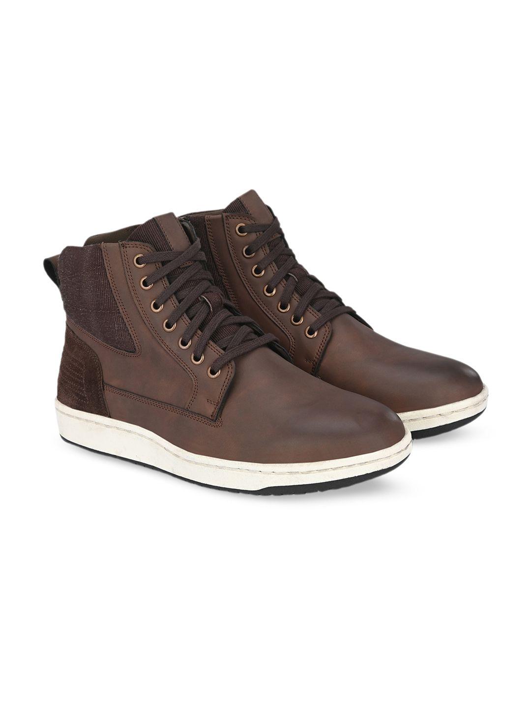 delize men round toe lace-up vegan leather regular boots