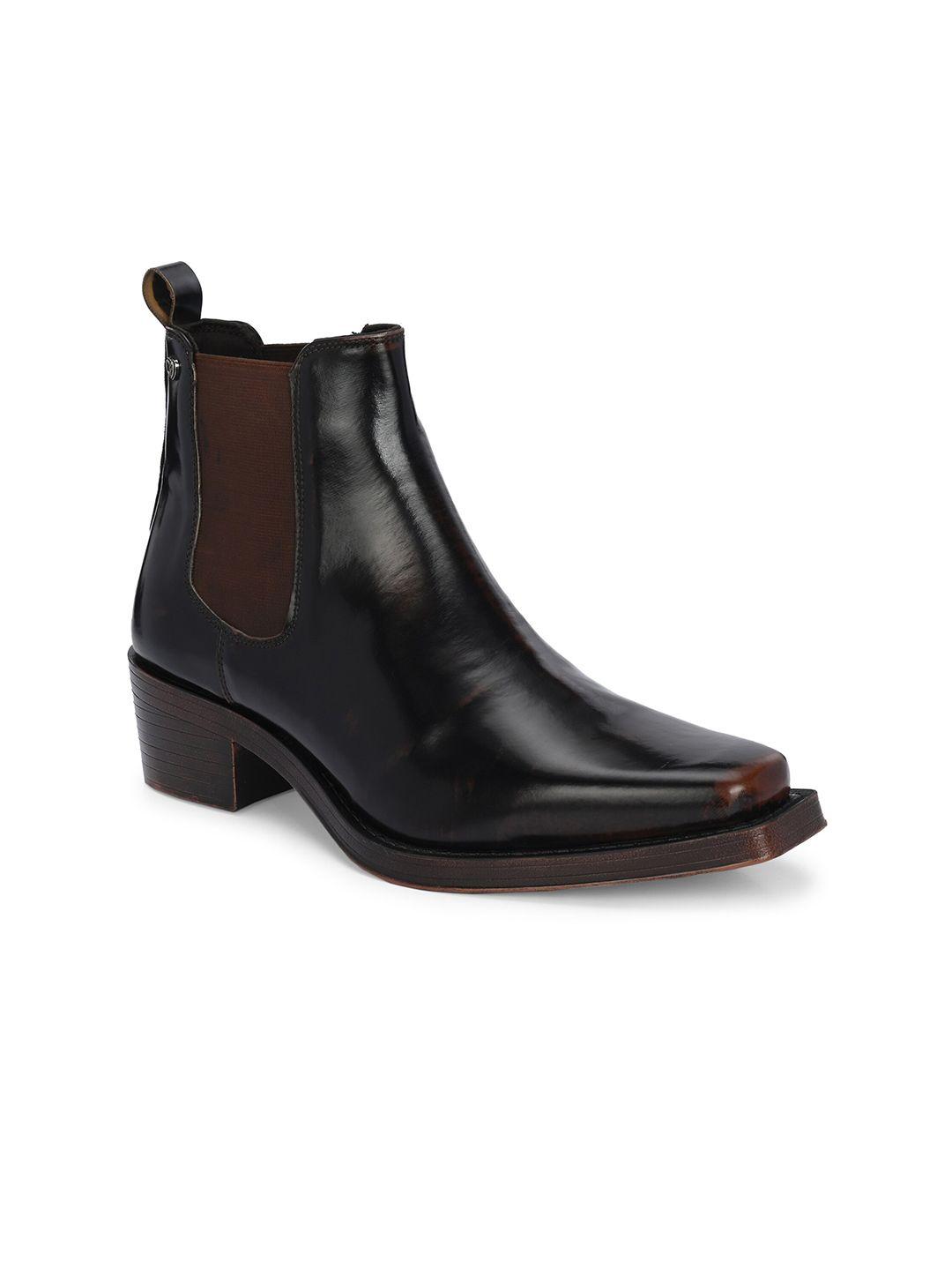 delize men vegan leather chelsea boots