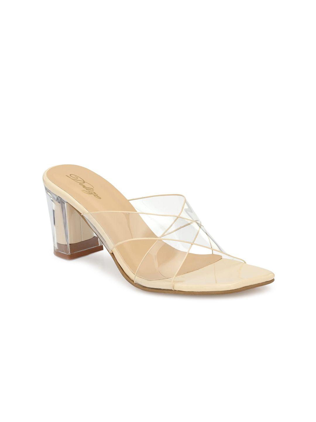 delize off white party block mules