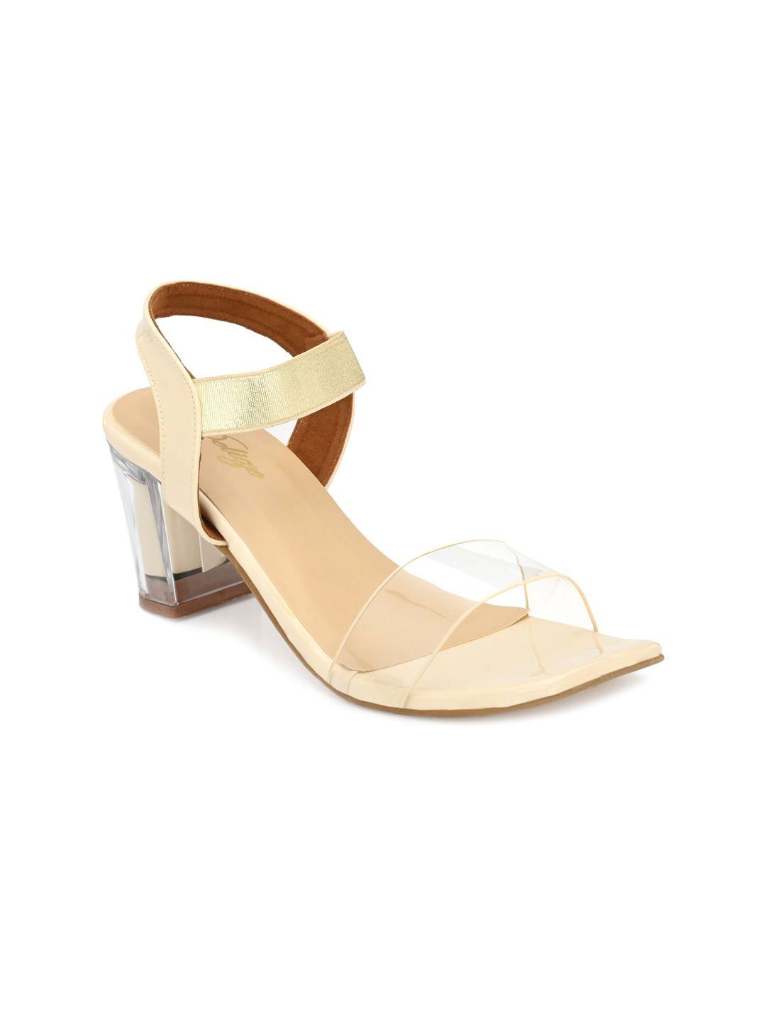 delize off white party block sandals