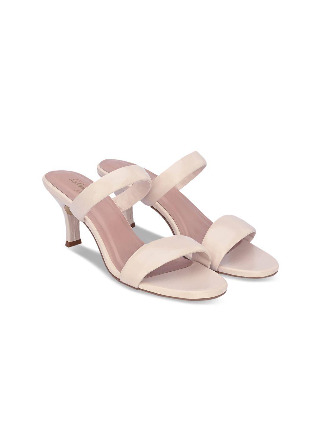 delize off white slim heeled sandals