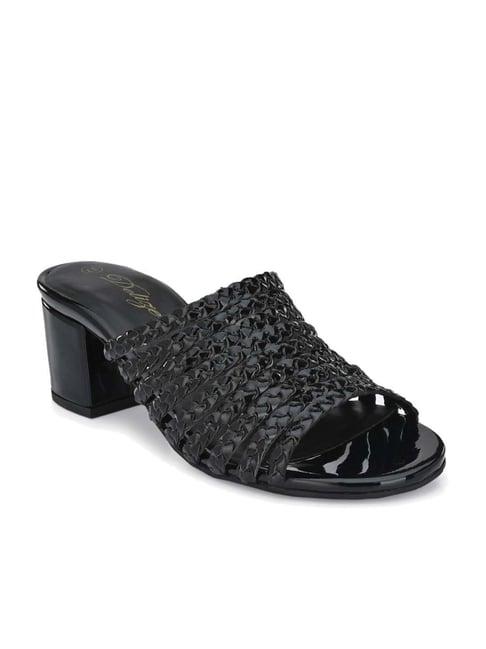 delize women's black casual sandals