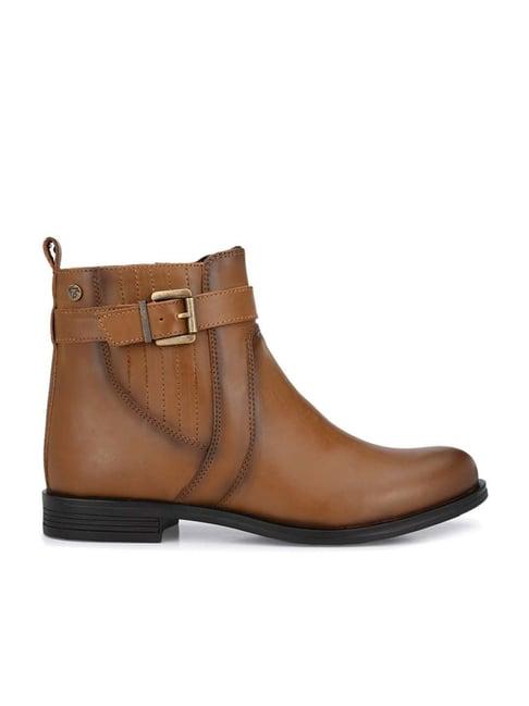 delize women's tan casual booties