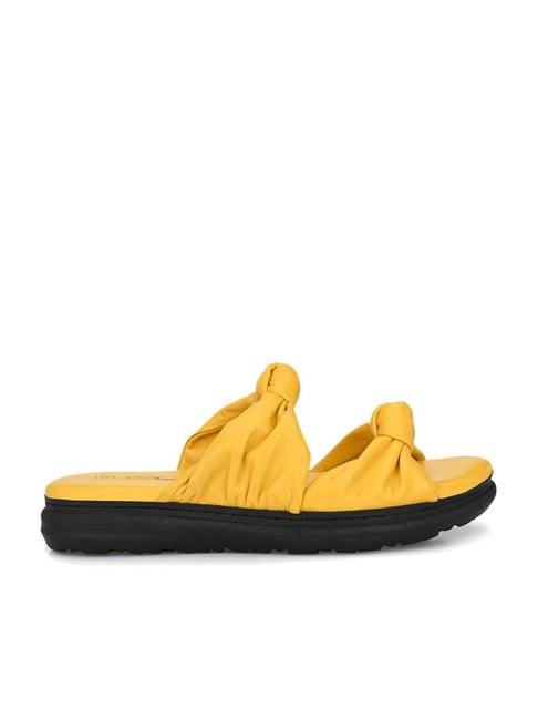 delize women's yellow casual sandals