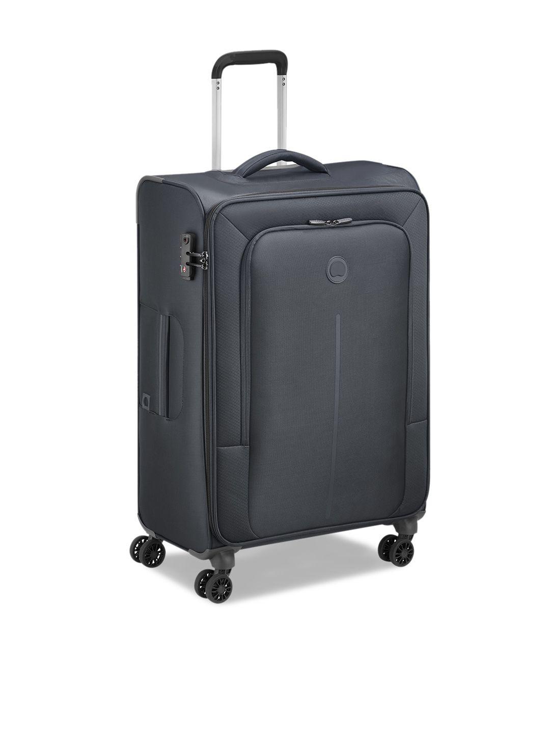 delsey caracas textured soft cabin trolley bag
