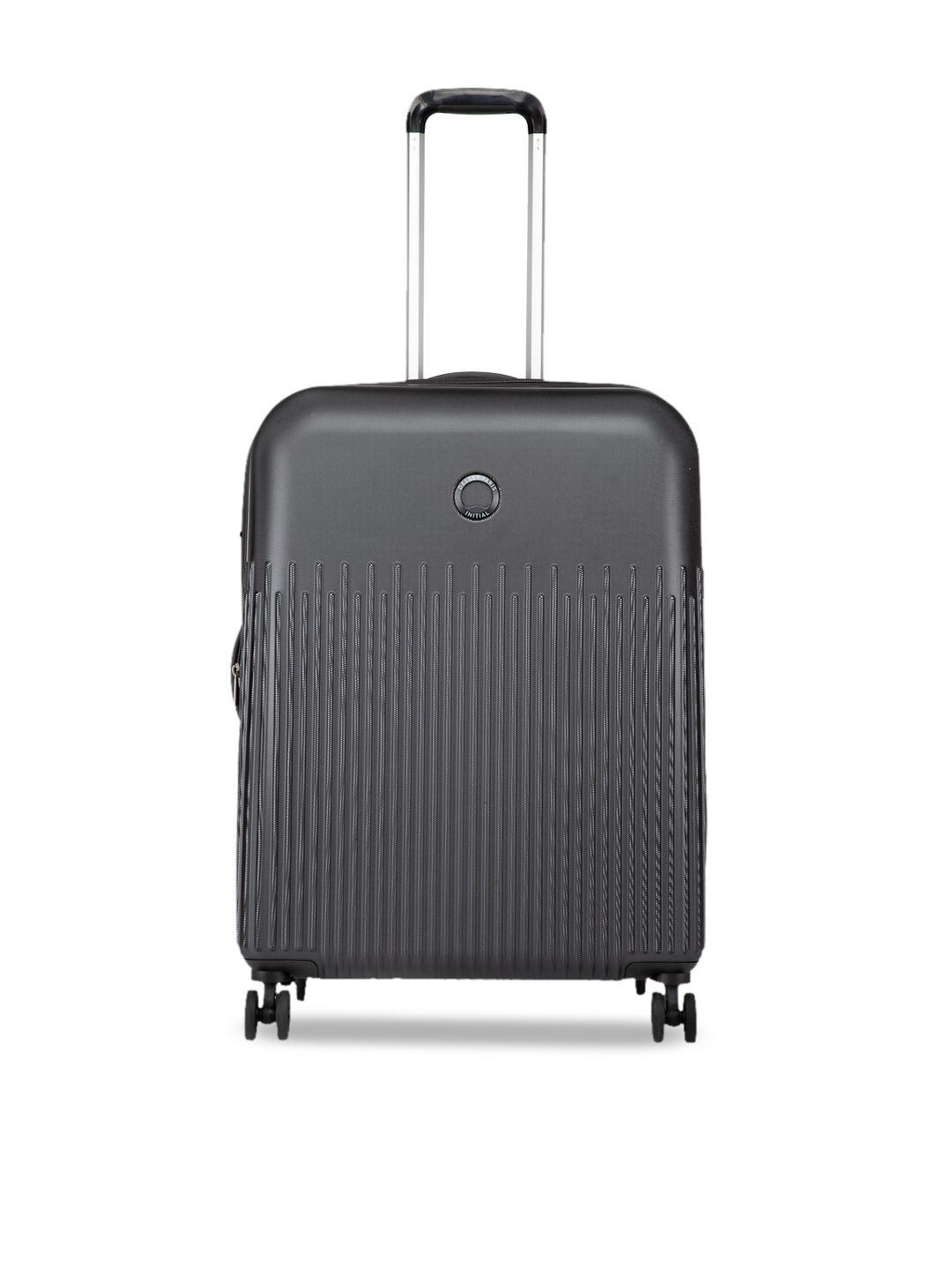 delsey lima textured hard expandable checkin suitcase - 66 cm