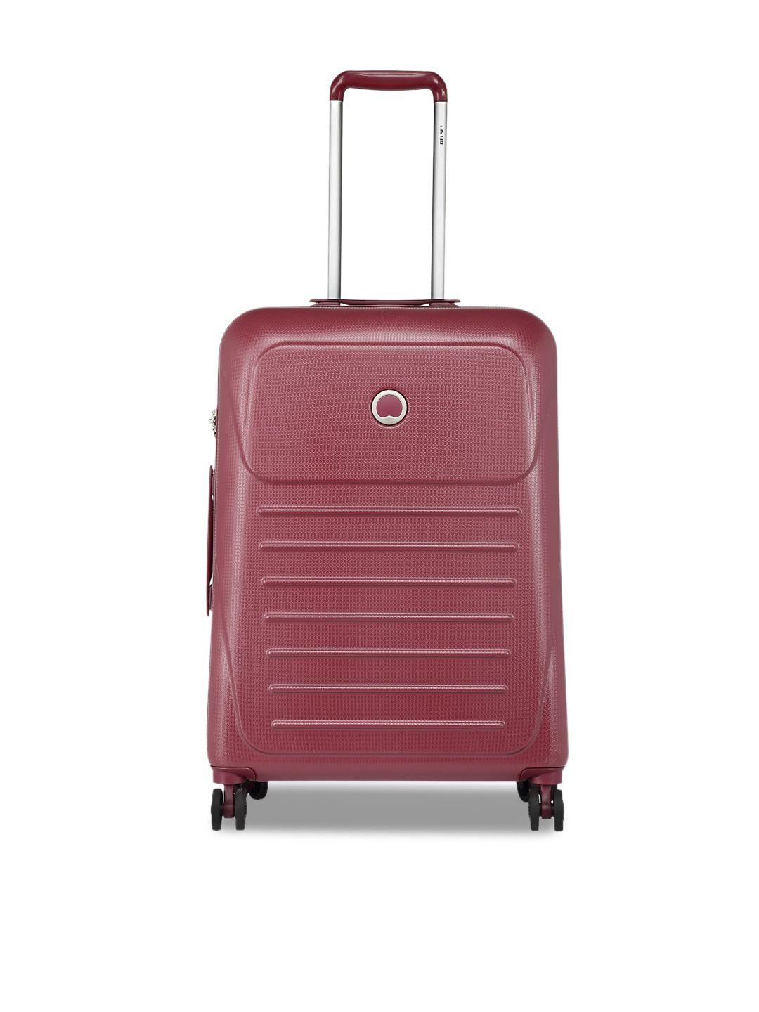 delsey munia textured hard medium trolley suitcase - 75 cm