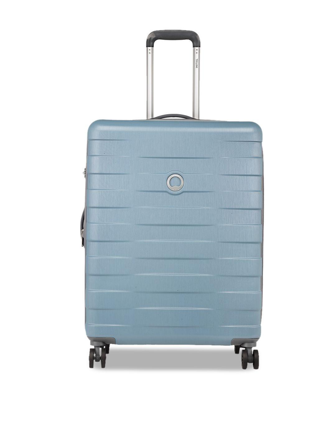 delsey quito textured hard expandable medium trolley suitcase - 66 cm