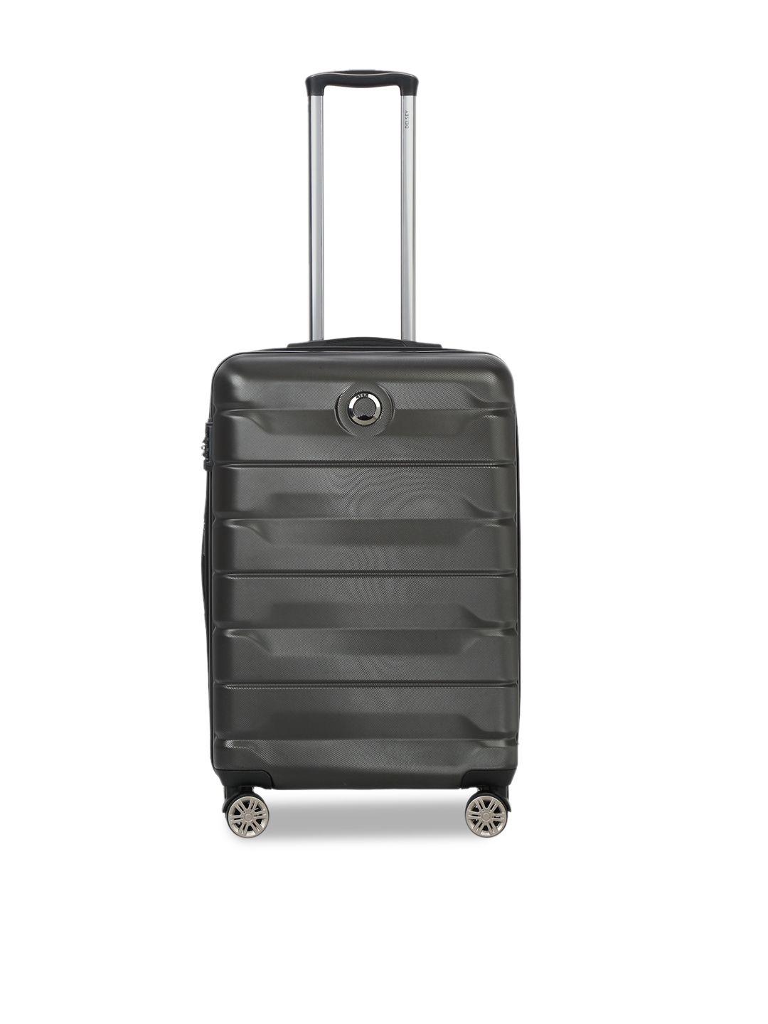 delsey textured trolley suitcase