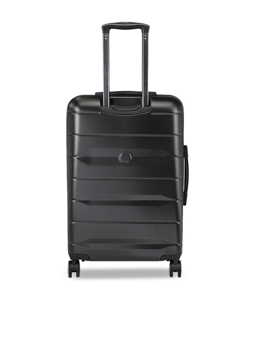 delsey unisex black large trolley suitcase