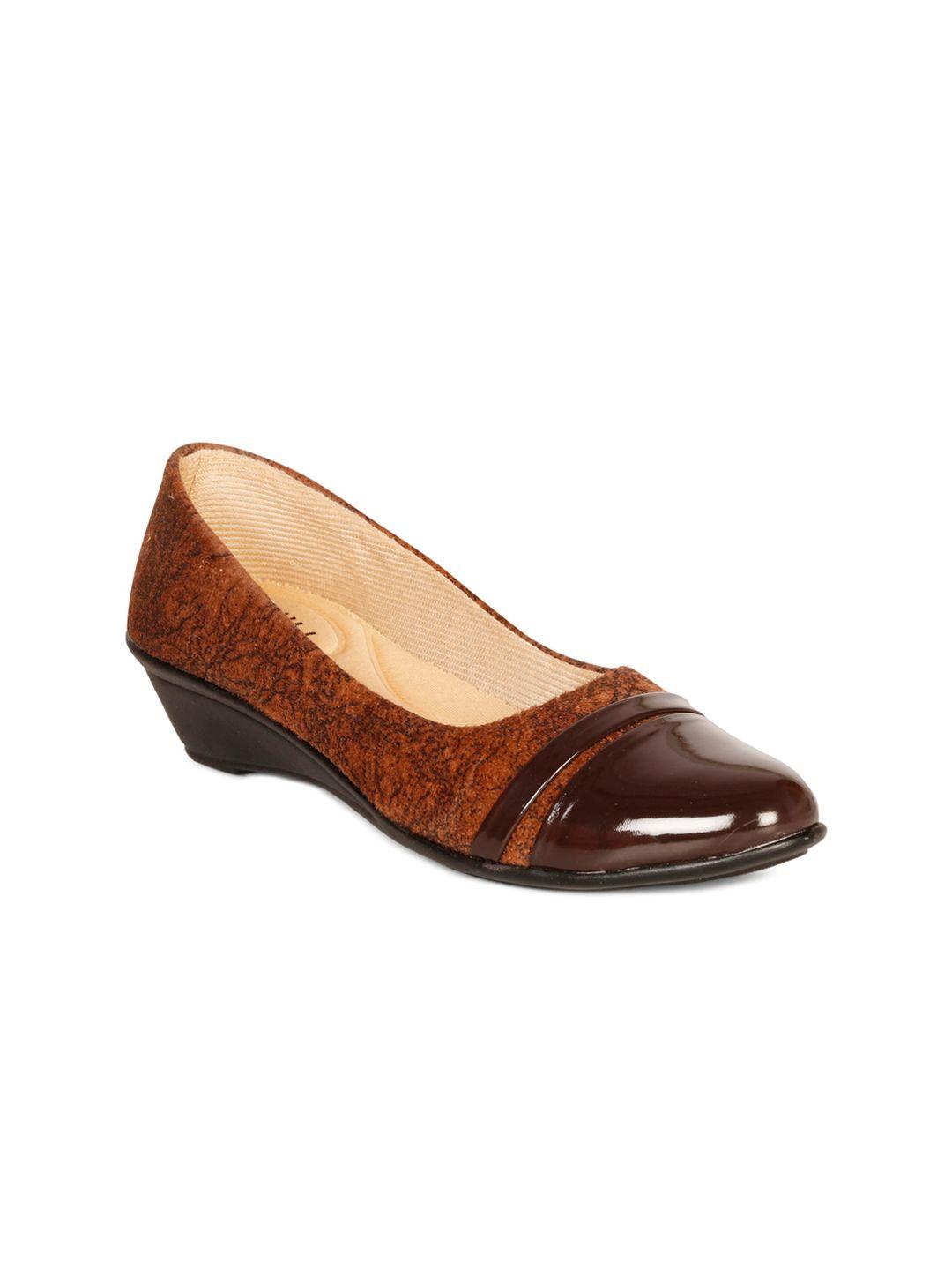 denill women brown ballerinas flats