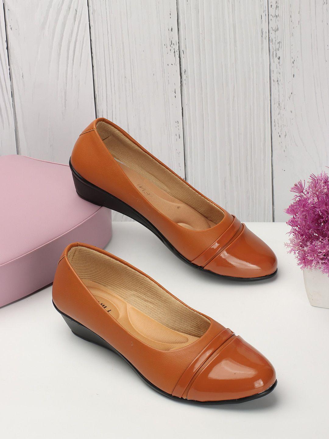 denill women tan ballerinas flats