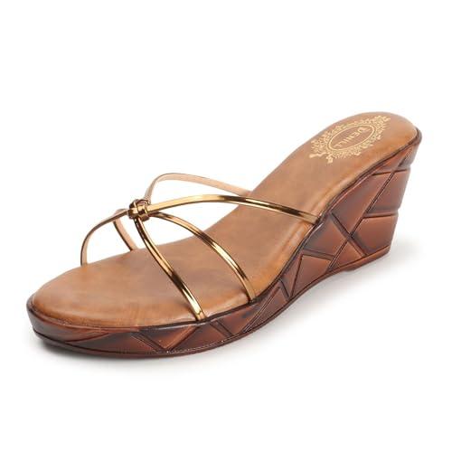 denill women wedge heel fashion sandal (antique) uk-3