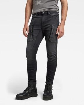 denim cargo 3d skinny fit jeans