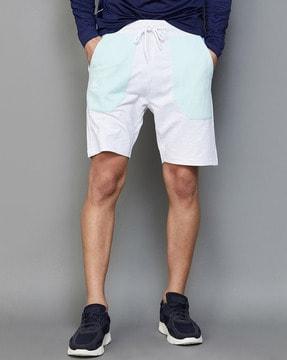 denim shorts with insert pockets