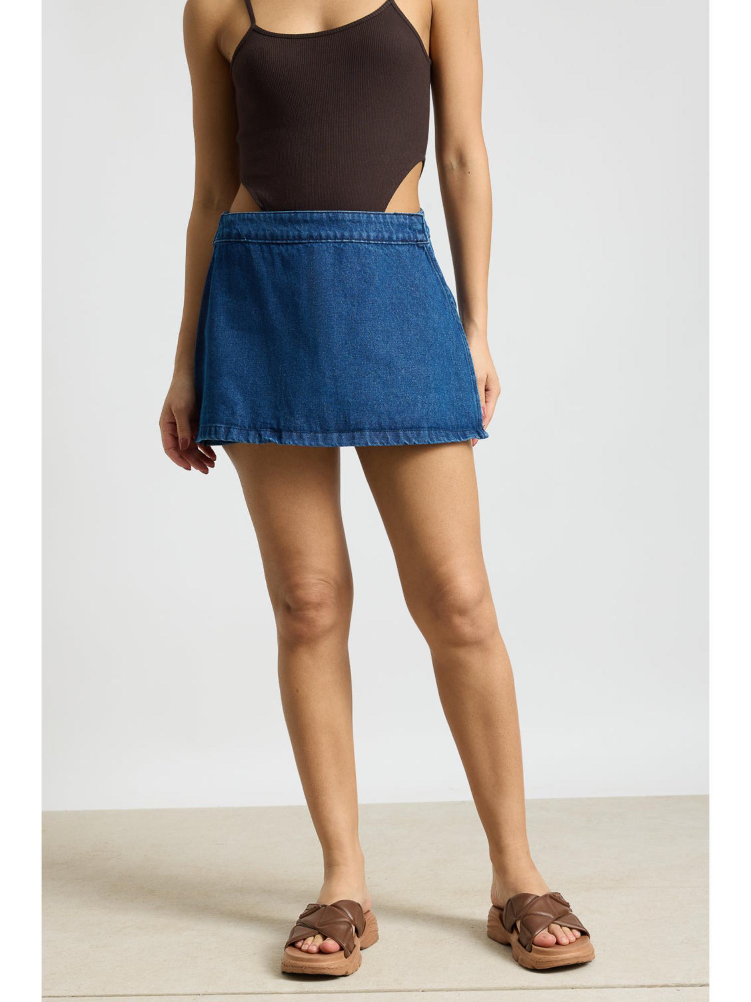 denim dusk skorts