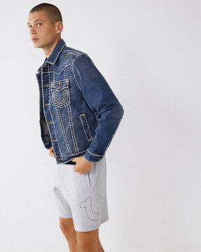 denim jacket with button closure