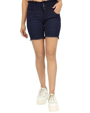 denim shorts with 5-pocket styling