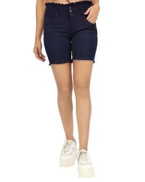 denim shorts with 5-pocket styling