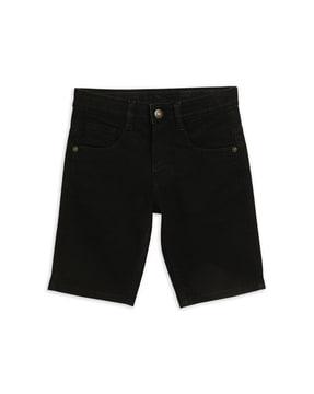 denim shorts with insert pockets