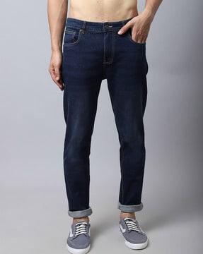 denim straight jeans