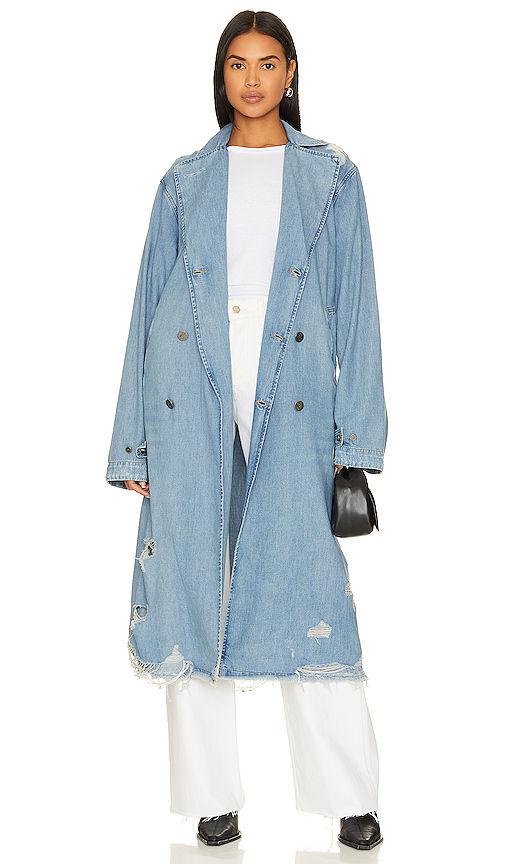 denim trench coat