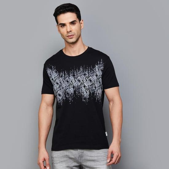 denimize men graphic printed regular fit t-shirt