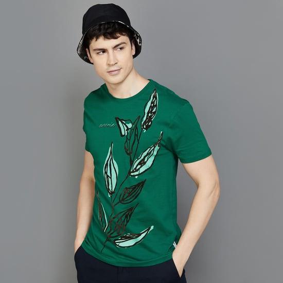 denimize men printed slim fit t-shirt