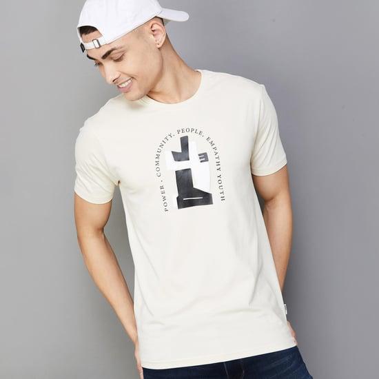 denimize men printed t-shirt