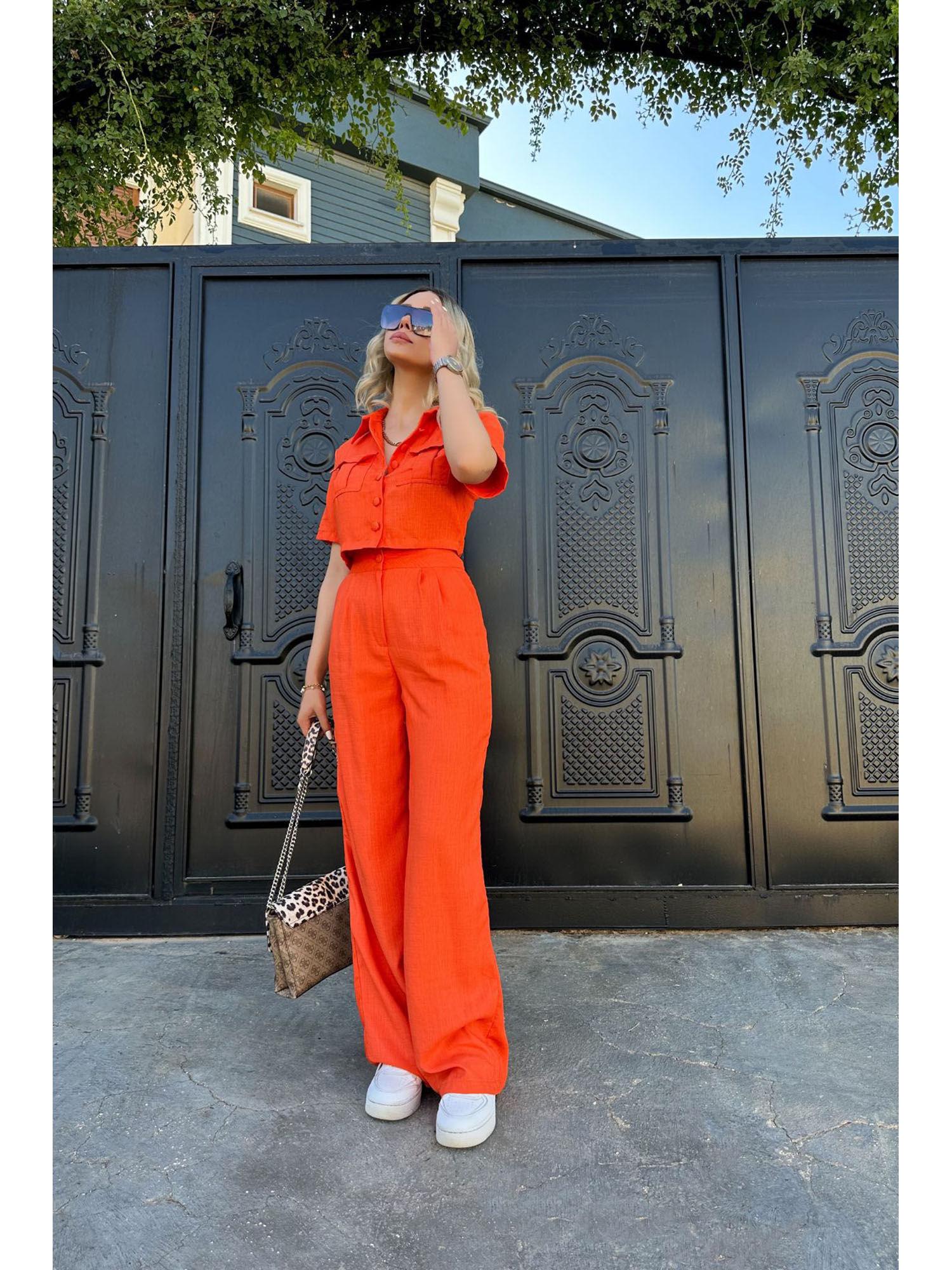 denise orange co-ord (set of 2)