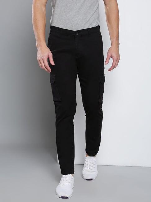 dennis lingo black  slim fit cargos