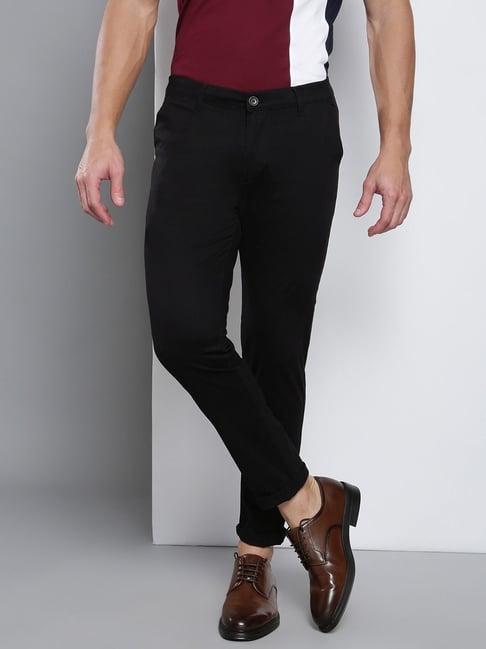 dennis lingo black  slim fit chinos