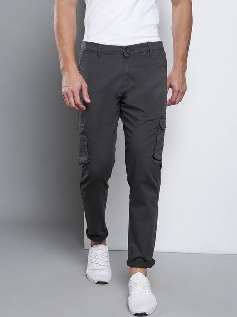 dennis lingo charcoal grey  slim fit cargos