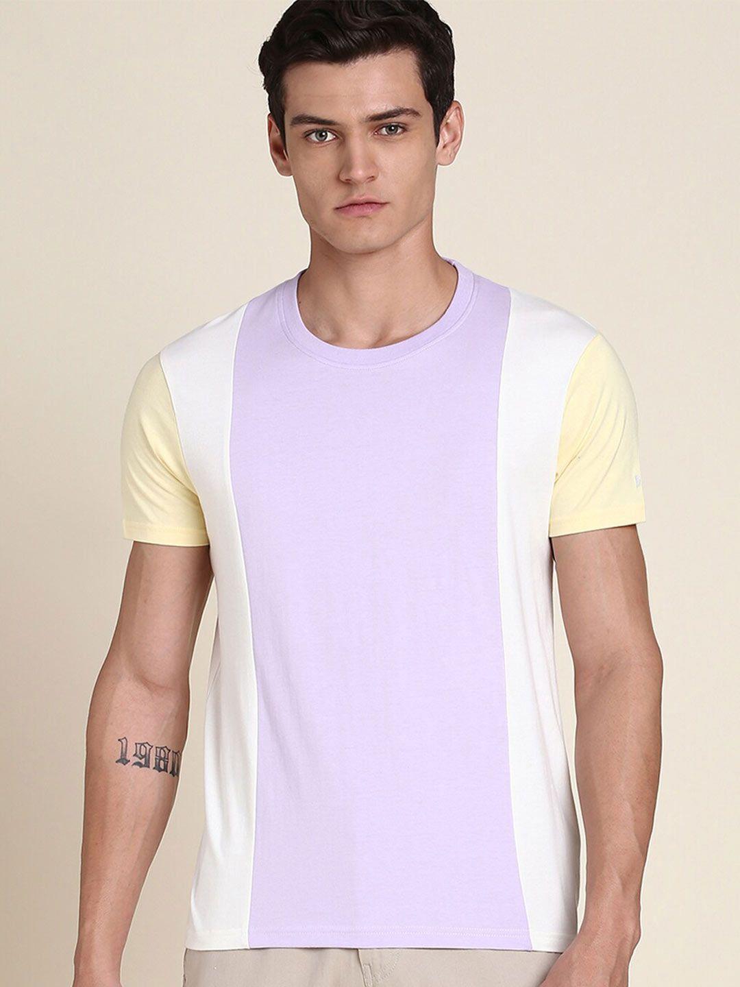 dennis lingo colourblocked slim fit t-shirt
