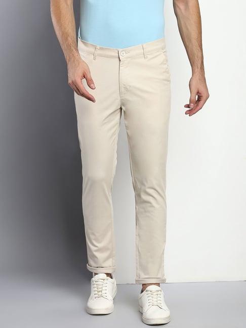 dennis lingo cream  slim fit chinos