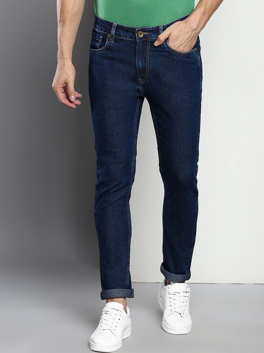 dennis lingo men blue slim fit stretchable jeans